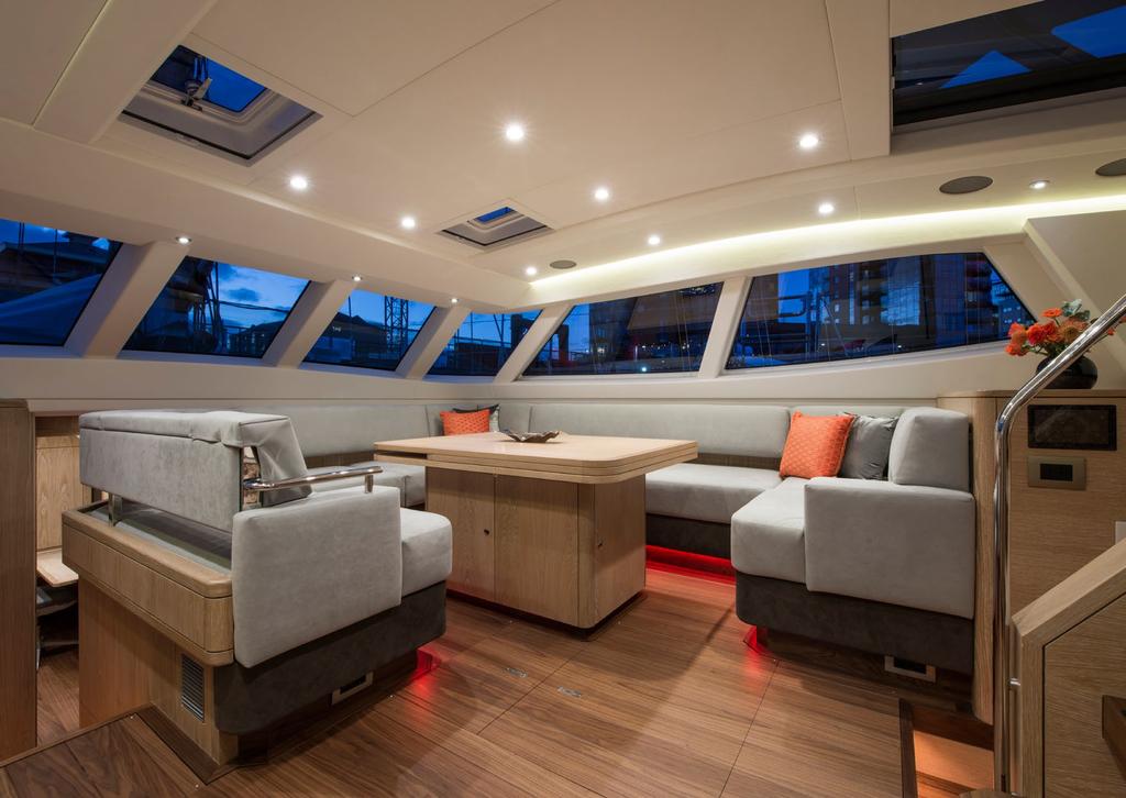 Firebird: Your Floating Villa The spacious saloon of the RS