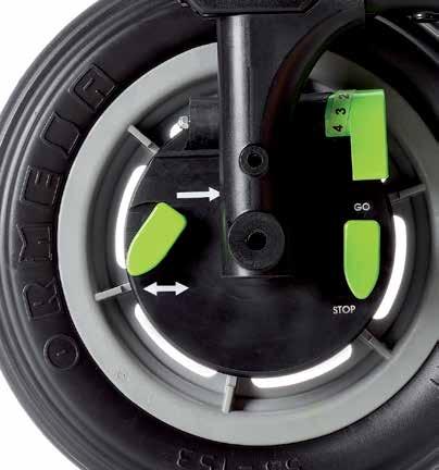 Ormesa design wheels, suitable for any surface Their profile offers increased stability and