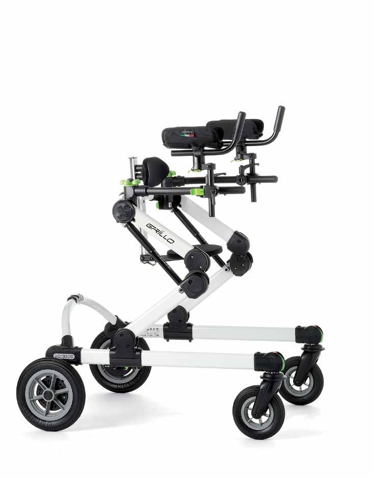 posterior SA version with Arm supports, Lumbar support and folding Seat For users who have partial trunk control.