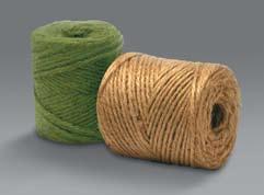 Packaged Products Jute Jute is used for decorating, bag closure, packaging and used widely in the nursery industry. Natural color jute is also a good substitute for hemp.