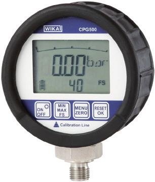 Calibration technology Digital pressure gauge Model CPG500 WIKA data sheet CT 09.