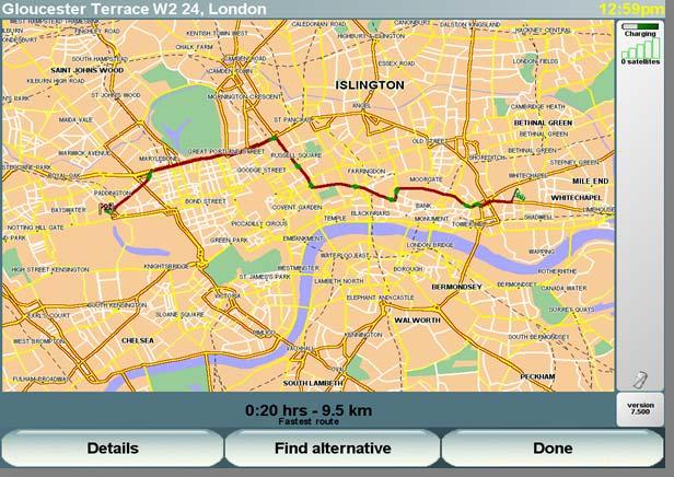 IQR in London Route planning without IQ Routes Commercial Road
