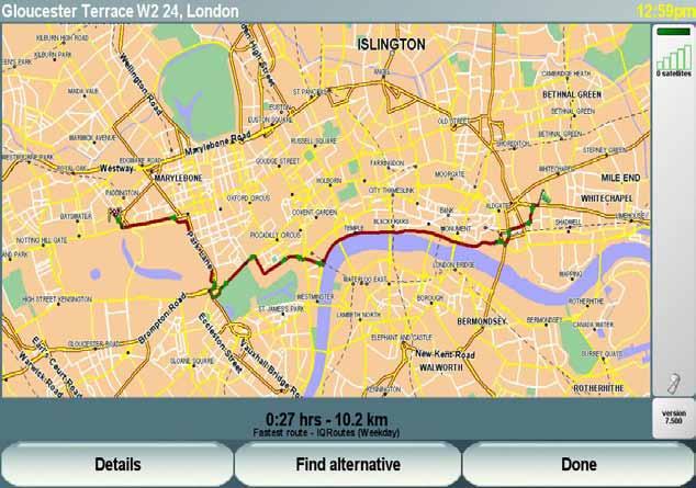 IQR in London The REAL Fastest Route, with IQR (based on measured speeds) Commercial Road