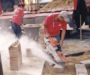 Handheld Masonry Saws This section covers gas-, air-, electric- and hydraulic-powered handheld masonry saws. The term silica used in this document refers to respirable crystalline silica.