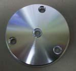 Round Marine Pads - (Packaged in pairs) POLISHED PADS 3-Hole Round Pads - Bright Dipped POLISHED - Standard Edge D-253 2.5 #10 52-63-6781 2.