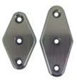 4-1/4 (Brushed) 1/4 Diamond Pads Square Pad SB-222 2 x 1/4 3/16 Outrigger Hard Top Pad Stock