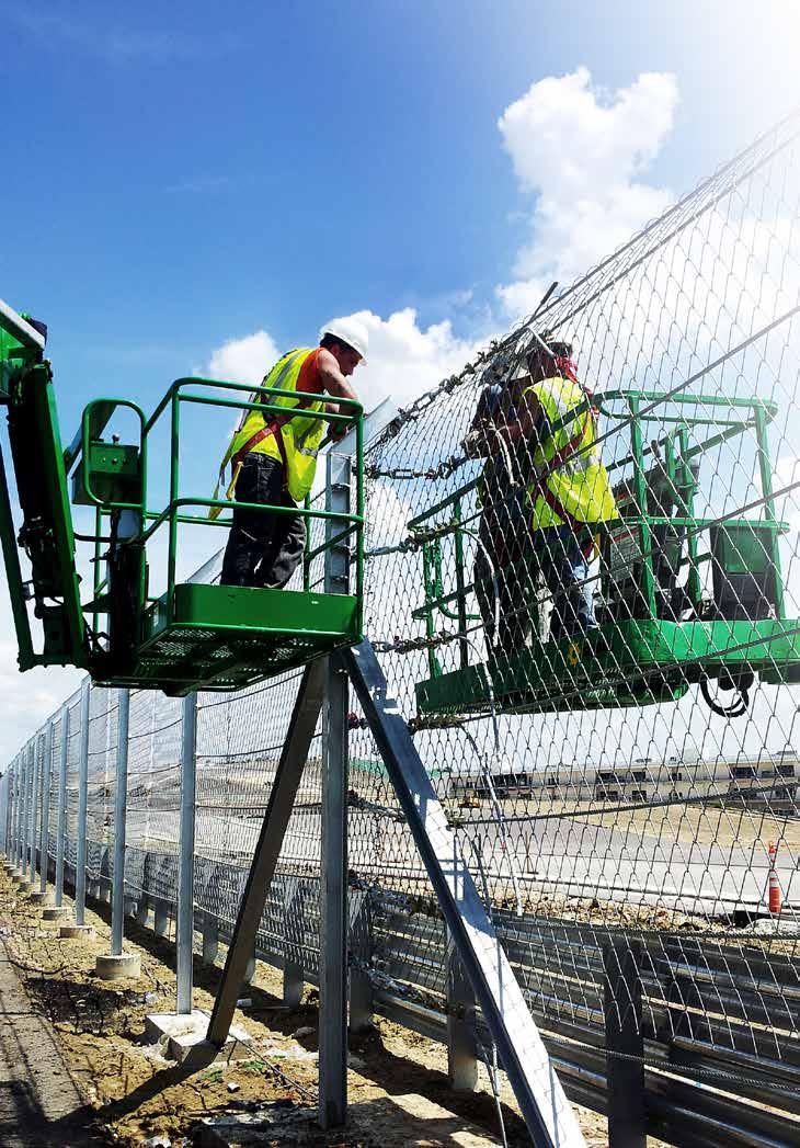 PRIORITY FOR SPECTATORS AND DRIVERS: A SAFE RACE. Circuit of the Americas: Installation of a debris fence 350, 2013.. The safety of spectators and track marshals has the highest priority.