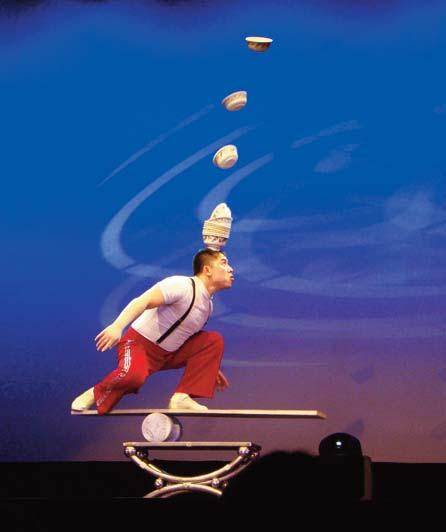 Shanghai Acrobats Social Story 15 Then a funny acrobat will stand on a board and toss bowls onto