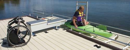 And with ability to connect with our standard and low profile dock sections (as well as any other traditional docks) the new EZ Kayak Launch can be installed virtually anywhere!