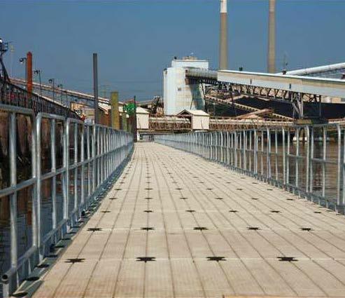 construction, EZ Dock platforms provide