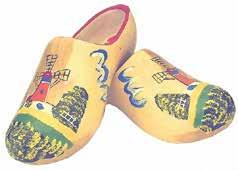 Windmill Design Wearable Wooden Shoes Wooden Shoe Sizes and Prices cm Size USA Size Item No. Price Infant Child Men Women 12cm 3 - - - 020212 $20.00 13cm 4-5 - - - 020213 $20.