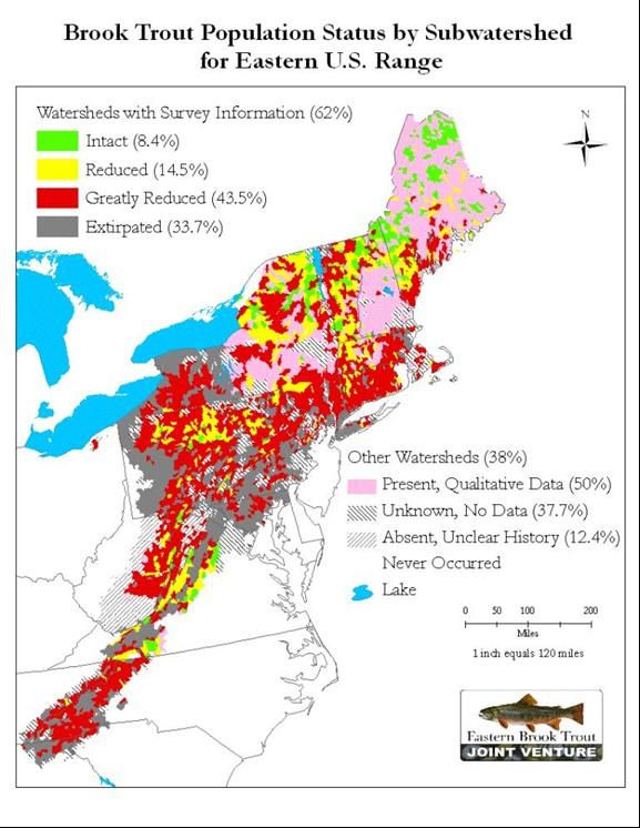 Variables such as land use (both current and historical), water quality, fragmentation, and the presence of exotic species must be examined locally to evaluate the condition of, and potential threat
