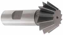 Milling s & Saws s Chamfering High Speed Steel Multi Flute 45 & 60 s 1/2 1/8 3/8 2-1/8 45 603711 3/4 3/16 3/8 2-1/8 45 603712 1 5/16 1/2 2-1/2 45 603713 1-1/2 1/2 3/4 2-3/4 45 603714 1/2 7/32 3/8