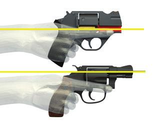 rear sight Cocked Hammer Indicator-Quickly know the cocked or uncocked condition of the internal hammer with just a glance