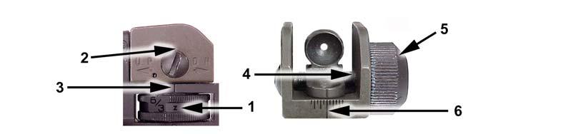 If necessary, the soldier should mechanically zero the weapon as follows (Figure 2-8): (a) Adjust the front sight post (1) up or down until the base of the front sight post is flush with the front