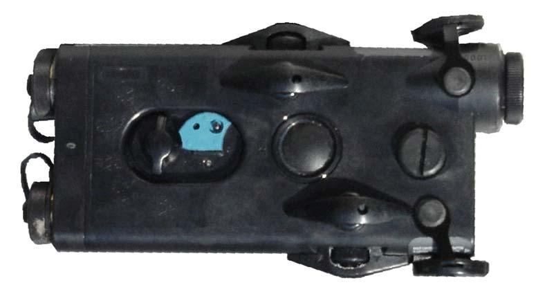 Figure 2-30. AN/PEQ-2A target pointer illuminator/aiming light. a. M16A1/A2/A3 Rifle and M4 Carbine (Figure 2-31). The armorer must install the bracket assembly (1).