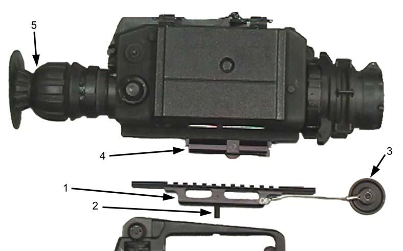 accommodate an effective firing position once the eyecup is depressed. The TWS will not retain zero if the rail grabber extends beyond the end of the integrated rail when mounted.