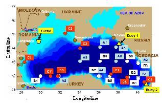 The Annals of Dunarea de Jos University of Galati For the Constanta and Mangalia areas, the prevailing wind is from the southeast sector with speeds not exceeding 8 Nd; - in autumn is recorded a
