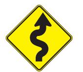Advisory Signs General Characteristics The Texas MUTCD states that the horizontal alignment Turn (W1-1), Curve (W1-2), Reverse Turn (W1-3), Reverse Curve (W1-4), or