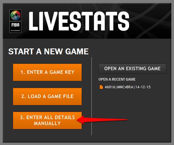 FIBA LiveStats TV Feed How to start guidelines for developers 1. Download FIBA LiveStats application. Application can be downloaded from here: http://www.fibaorganizer.com/ 2.