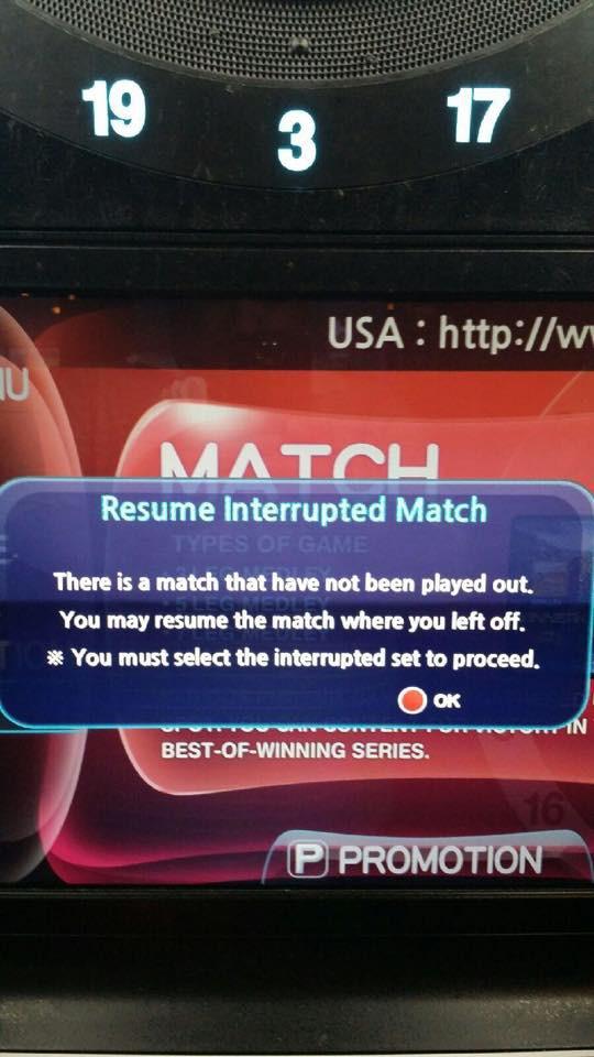 MATCH ERRORS AND REMOTE CAMERA MALFUNCTION Dart board errors - Repeated malfunctions may require a match move or reschedule.