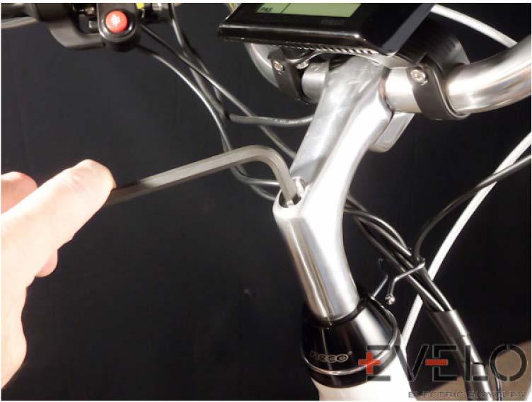 Follow each brake cable, starting at the brake lever.
