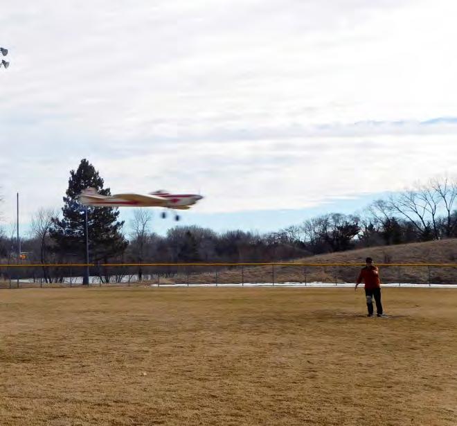 Shug and the Privateer February 19, 2017 Flight Report Sean and Tom ventured to a Fridley ball field on Saturday February 18. It was a perfect day to fly.