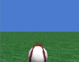 Right click on it in the object tree and select methods, orient to, camera Position the ball 20 feet away: Orienting the ball Right click on the baseball in the object tree and select