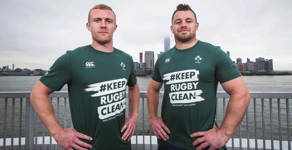 04 05 Ireland players support #KeepRugbyClean campaign in New Jersey June 2017 INTRODUCTION PHILIP BROWNE The IRFU continues to invest in education and awareness campaigns around the dangers of
