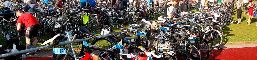 02 THE DAY BEFORE TRANSITION CHECK-IN AND BIKE RACKING If you transport your bike with us in advance or get it to us at Civic Hall on Saturday we can arrange bike racking for you.