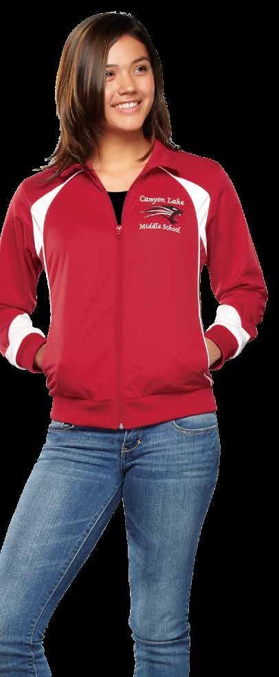 Warmup Jacket 8331 YOUTH 8341 WOMEN 8351 ADULT 100% Brushed Tricot Polyester Full zip warmup jacket