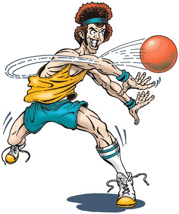 Dodgeball THE TEAM Teams will be made up of 6-10 players. Six (6) players will compete on a side; others will be available as substitutes.