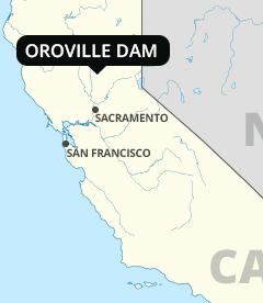 Oroville dam spillway failure