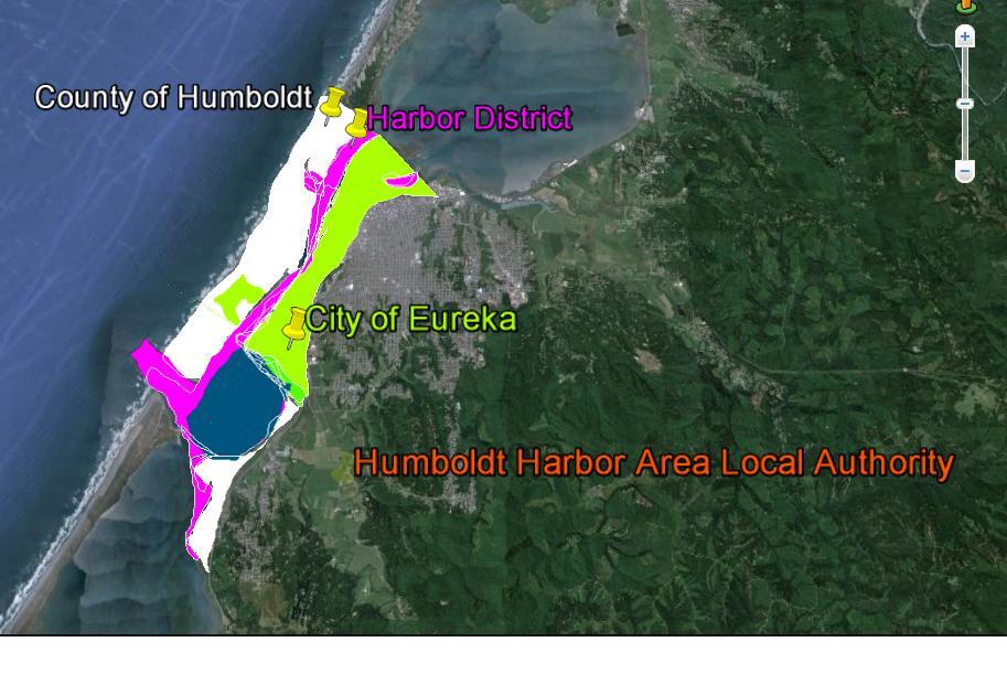 Note: The County of Humboldt s authority extends over the entire bay area through their Humboldt Area