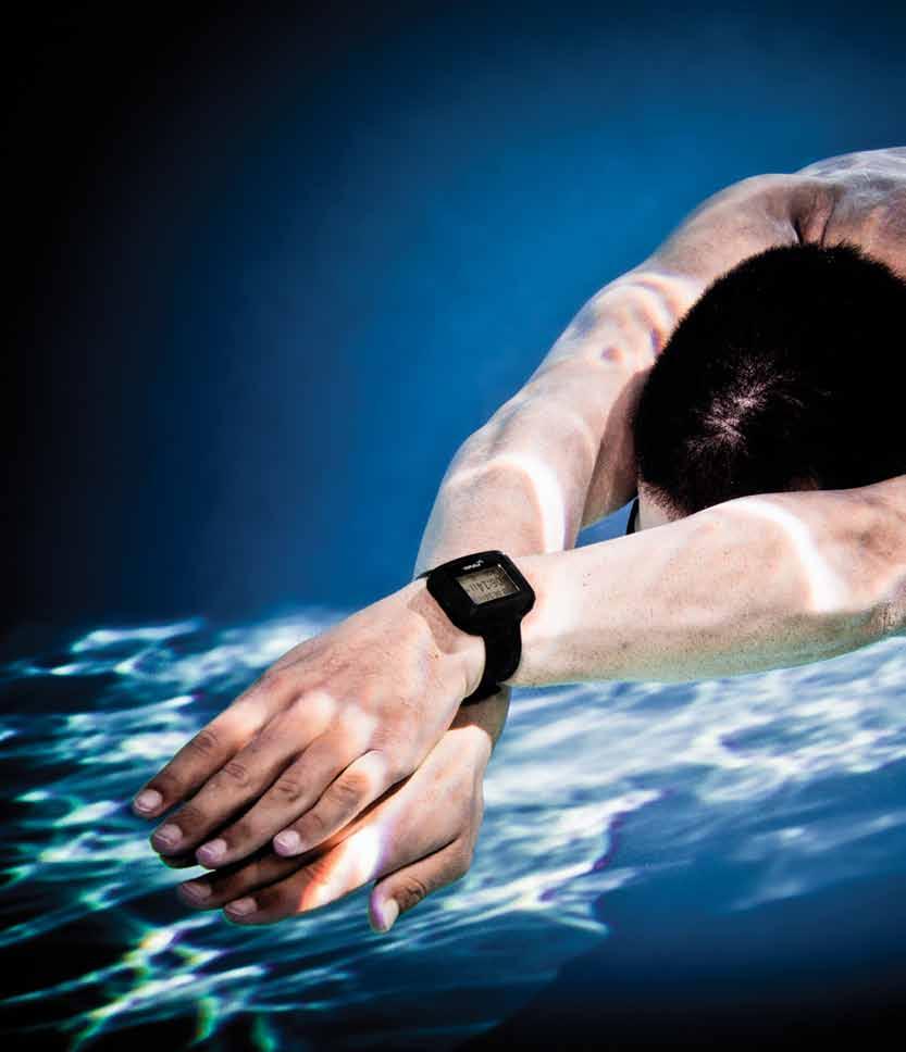 T E C h n i C A L p r o d u C T S E L E C T R O N I C s Swimsense Performance Monitor Make Sense of Your Swim Analyze Workouts Review distance, splits, laps, pace times,