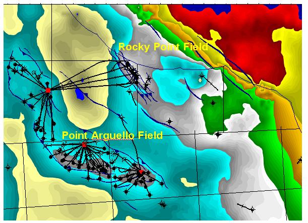 2 SPE/IADC 105443 The Rocky Point Unit totals 8,585 acres. The field was discovered in 1982 by the Chevron OCS-P 0451-1 well, and was further delineated by wells 451-2, 452-2, 452-3 and 452-5.