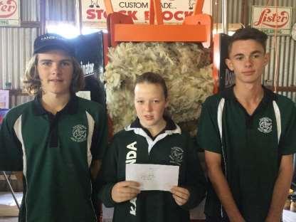 Karoonda Farm 2017 The school had three teams compete in the School Wool Handling Competition. The Karoonda Area School teams consisted of a mixture of senior Ag students.