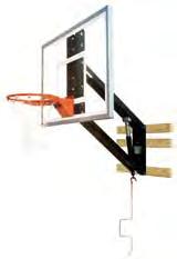 Wall-Mounted Basketball Goals Wall-Mounted Competition Goals and Shooting Stations Stationary Competition Goal An economical competition goal for courts with access to adjacent walls.