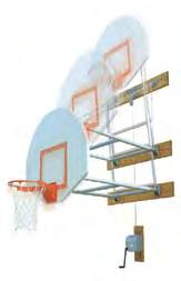 Complete package includes support structure, wallboards, support chains, release hook, hardware (except hardware to attach wallboards to wall), instructions, and your choice of backboard and rim.