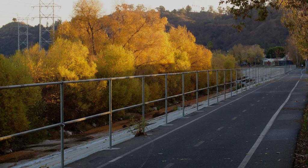 LA River Bike Path (Elysian Valley Section) The Elysian Valley section of the L.A. River bike path runs 7.