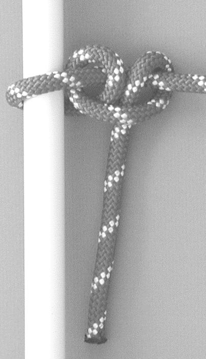 Clove Hitch The clove hitch is used to secure the working end of a rope or webbing around an