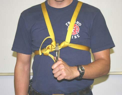 original bight made in step one, tie two over hand safety knots.