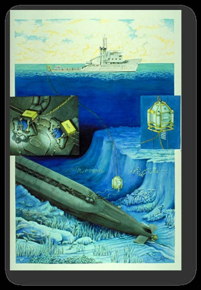 History Original concept was a saturation diving system Diving bell carried divers to DISSUB Divers
