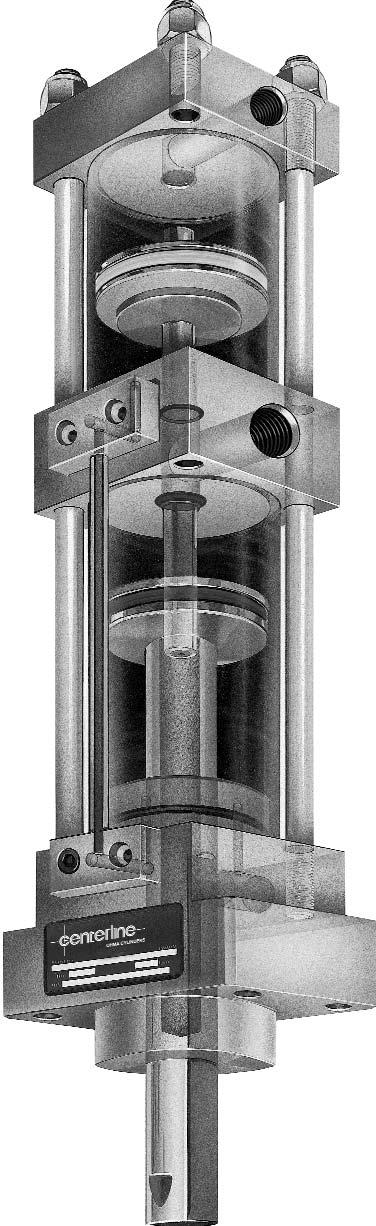 1. Cylinder Components End Cap Intensifier Port Tie Rods Intensifier Barrel Intensifier Piston Middle Separator Advance Port