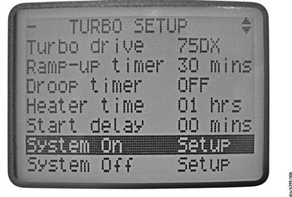 4.8 Turbo setup CAUTION All setups in the TIC are held in non-volatile memory. Non-volatile memory has a limit on the number of times its contents can be changed.