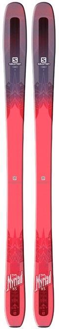 2016-17 HIGH PERFORMANCE RENTAL SKIS WOMEN S SKIS Salomon QST Myriad 85 The Myriad 85 features a healthy dose of nose rocker up front, and a stable, cambered section underfoot for arcing turns and