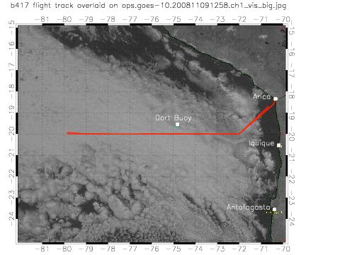 B417 Coastal Bight Difficulties Large variations in cloud cover and type around the edge of