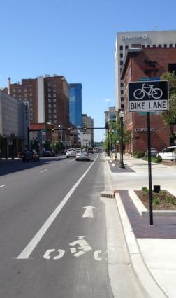 Additional signage or markings can be placed on shared roadways (including signed bike routes and shared lane markings or sharrows ) to designate a preferred bicycle