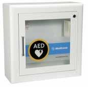00 Recessed mount, rolled edges. Works defibrillators. Steel finish wall cabinet with white trim. Recessed mounted trim style with 1.5" return. 11998-000293 $229.00, Fire Rated Recessed, square edges.