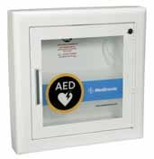 Works LIFEPAK CR Plus, or LIFEPAK EXPRESS defibrillators. Steel finish wall cabinet with stainless steel trim. Recessed mounted trim style with 1.5" return. 11220-000078 $393.